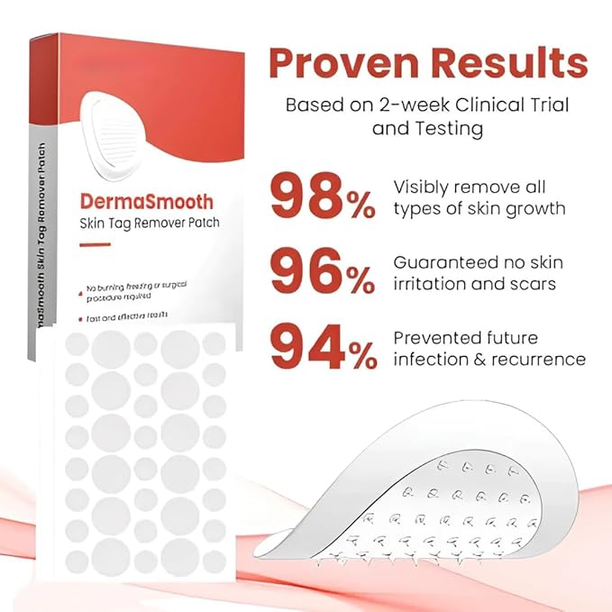 DermaSmooth Skin Tag Remover Patch (Pack of 2)